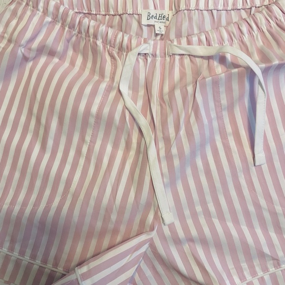 NWT Bed Head Pajamas Striped Cotton Shorty Pajama Set. Brand New! Pink & White - Picture 7 of 10